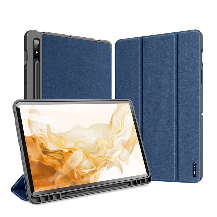 DUX DUCIS Domo Series case for Samsung Galaxy Tab S8/S7, showcasing its lightweight design and stylish appearance.